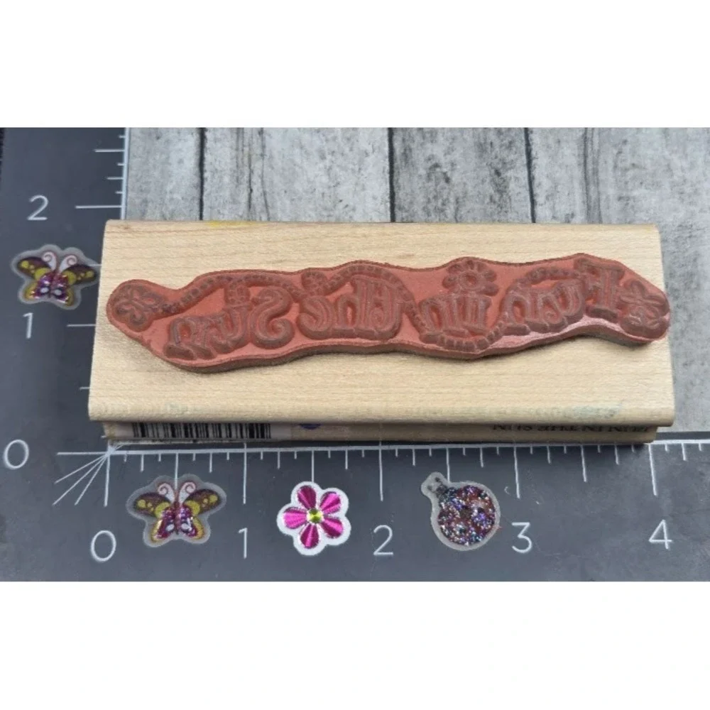 Creative Beginnings Fun In The Sun MRS10468 Rubber Stamp Wood #M63